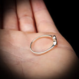 (O) Solid 925 Sterling Silver & Natural Turquoise, Moonstone, Onyx Ring