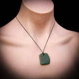 Nephrite Jade / Greenstone Pendant Necklace (AJJC2492)
