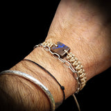 Australian Opal One Off Macrame Bracelet (1A3-808)