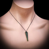 Nephrite Jade / Greenstone Pendant Necklace (AJJC2489)