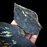 1.1kg Raw New Zealand Greenstone / Pounamu Carving Slices (R14B541)