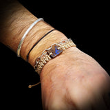 Australian Opal One Off Macrame Bracelet (1A3-808)
