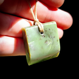 NZ Greenstone Pounamu Toki Pendant Necklace (N480)