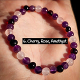 Amber & Gemstone Elastic Bracelets