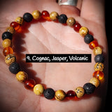 Amber & Gemstone Elastic Bracelets