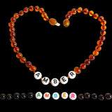 Custom Name Amber Teething Necklace