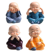 4pcs Buddha Set - Hear, See, Speak, Do No Evil