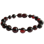 Amber Teething Bracelet / Anklet - Polished Cherry Amber
