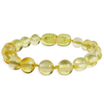 Amber Teething Bracelet / Anklet - Polished Lemon