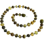 Amber Teething Necklace - Raw Green Amber