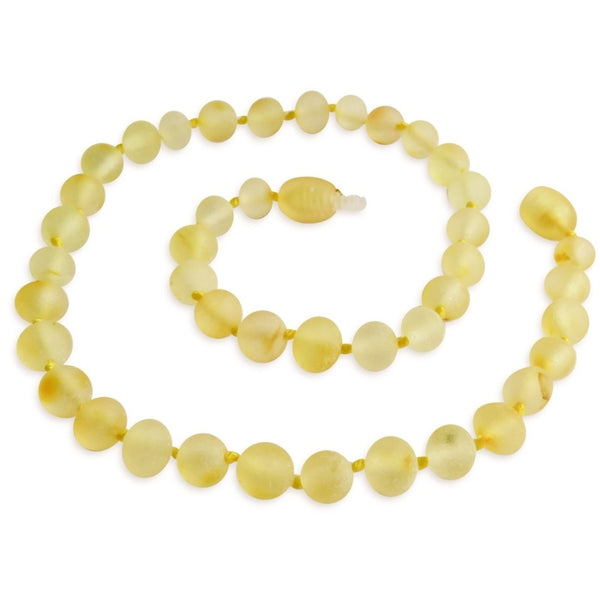 Amber Teething Necklace - Raw Lemon Amber