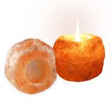 10cm Natural Shape Himalayan Salt Tealight Candle Holder
