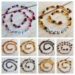 Custom Name Amber Teething Necklace
