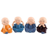 4pcs Buddha Set - Hear, See, Speak, Do No Evil