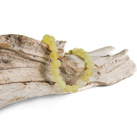 Adults Elastic Raw Lemon Amber Bracelet