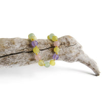 Amber Teething Bracelet / Anklet - Raw Butter & Pastel Chalcedony
