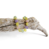 Amber Teething Bracelet / Anklet - Raw Butter & Pastel Chalcedony