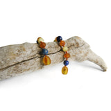 Amber Teething Bracelet / Anklet - Raw Butter, Honey & Lapis Lazuli