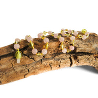 Amber Teething Necklace - Polished Lemon Amber & Rose Quartz