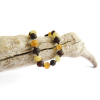 Amber Teething Bracelet / Anklet - Raw Mixed Amber - Cherry, Butter, Honey