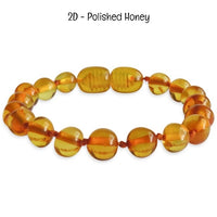 Custom Name Amber Teething Bracelet / Anklet