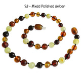 Custom Name Amber Teething Necklace