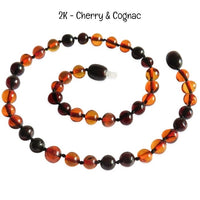 Custom Name Amber Teething Necklace