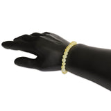 Adults Elastic Raw Lemon Amber Bracelet