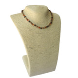 Adults Surfer Necklace - Light Brown Coconut Beads, Cognac & Raw Cherry Amber