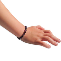Amber Teething Bracelet / Anklet - Polished Cherry & Amethyst
