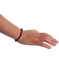 Amber Teething Bracelet / Anklet - Polished Cognac & Cherry Amber
