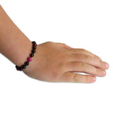 Amber Teething Bracelet / Anklet - Polished Cherry & Pink Tiger Eye