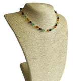 Amber Teething Necklace - Mixed Polished Amber & Aventurine
