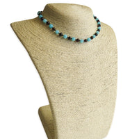Amber Teething Necklace - Polished Cherry Amber & Amazonite