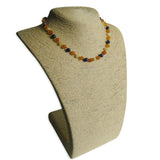 Amber Teething Necklace - Raw Butter, Honey & Lapis Lazuli