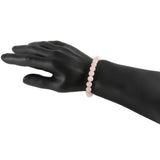 Adults 6mm Rose Quartz Elastic Bracelet