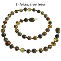 Custom Name Amber Teething Necklace