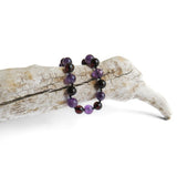 Amber Teething Bracelet / Anklet - Polished Cherry & Amethyst