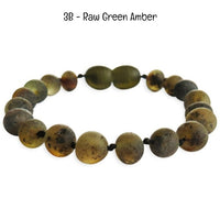 Custom Name Amber Teething Bracelet / Anklet