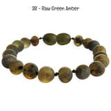 Custom Name Amber Teething Bracelet / Anklet