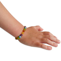 Amber Teething Bracelet / Anklet - Rainbow Mix - Mixed Gemstones & Honey Amber