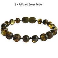 Custom Name Amber Teething Bracelet / Anklet