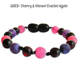 Custom Name Amber Teething Bracelet / Anklet