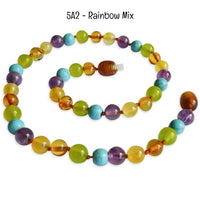 Custom Name Amber Teething Necklace