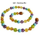 Custom Name Amber Teething Necklace