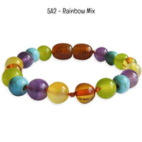 Custom Name Amber Teething Bracelet / Anklet