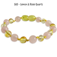 Custom Name Amber Teething Bracelet / Anklet