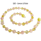 Custom Name Amber Teething Necklace