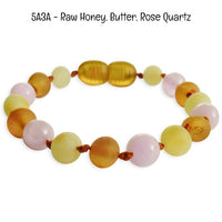 Custom Name Amber Teething Bracelet / Anklet