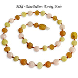 Custom Name Amber Teething Necklace